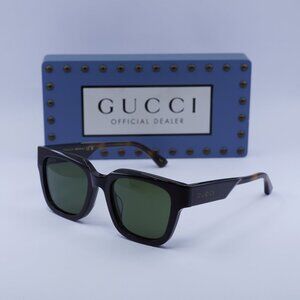 Gucci GG1670SK 003 Square Sunglasses - Black\Green